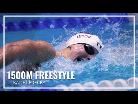 Katie Ledecky Wins 1500M Freestyle in Dominant Fashion | 2025 Toyota National Championships