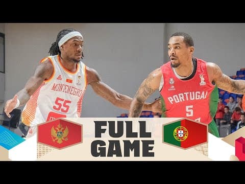 Montenegro v Portugal | Full Basketball Game | FIBA Basketball World Cup 2027 European Qualifiers