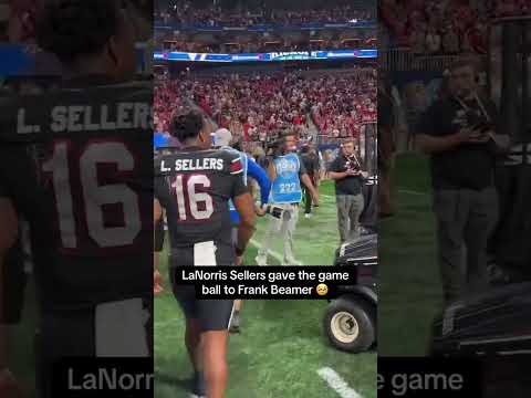 LaNorris Sellers 🤝 Frank Beamer ❤️