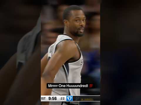Mr. 100!!! #nba #spurs #harrisonbarnes 📺 FanDuelSN SW