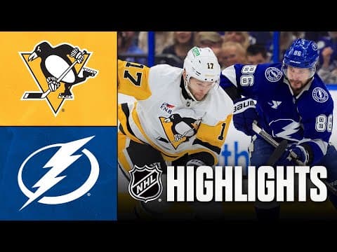 Penguins vs. Lightning | NHL Highlights | December 04, 2025