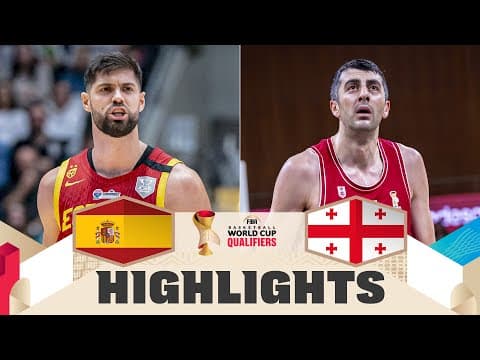 Spain 🇪🇸 v Georgia 🇬🇪 | Highlights | FIBA Basketball World Cup 2027 European Qualifiers