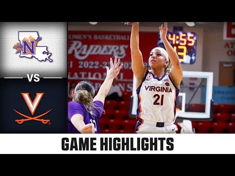 Northwestern St. vs. Virginia Game Highlights | 2025-26 ACC Women's Basketball Highlights