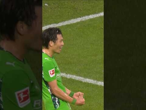 Der erste Bundesliga-Treffer im Borussia-Dress für Shuto Machino 🖤🤍💚 #diefohlen