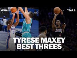 Tyrese Maxey is The Sixers All-Time Leader in Threes | Best Career Triples