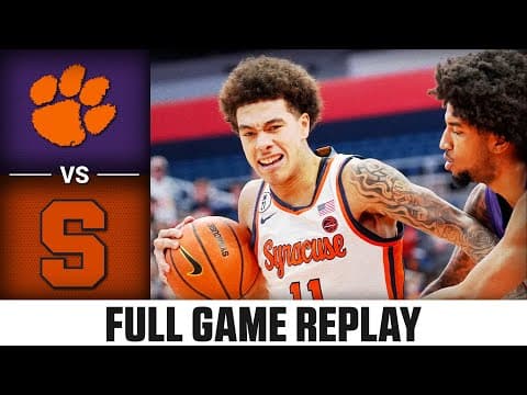 Clemson vs. Syracuse Full Game Replay | 2025-26 ACC Men's Basketball