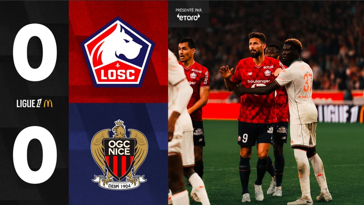 HIGHLIGHTS I Le LOSC tenu en échec par l'OGC Nice ⚽️ @etorofrance877