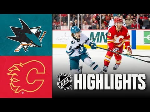 NHL Highlights | Sharks vs. Flames | November 13, 2025