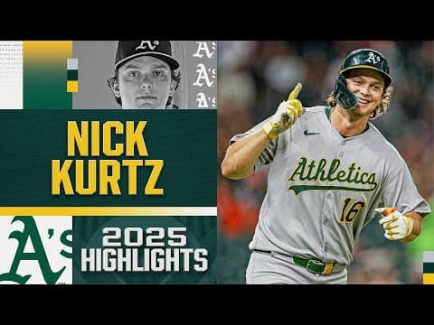 Nick Kurtz is the UNANIMOUS 2025 AL Rookie of the Year! 💥 (Full rookie season highlight reel)