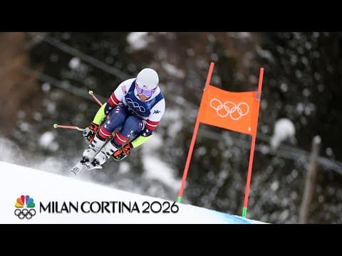 USA's Ryan Cochran-Siegle kicks off Winter Olympics with FASTEST downhill training time | NBC Sports