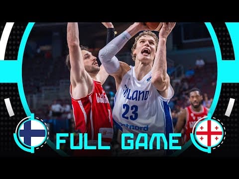 Quarter-Finals | Finland v Georgia | Full Basketball Game | FIBA EuroBasket 2025