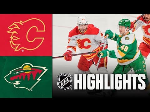 NHL Highlights | Flames vs. Wild | November 09, 2025