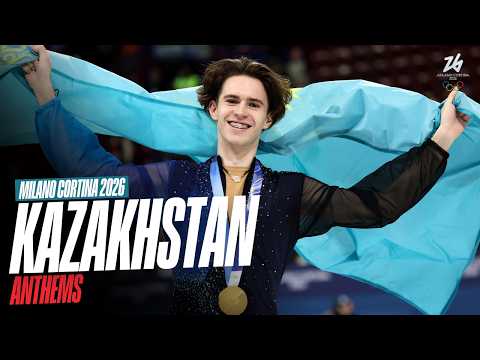 Shaidorov's Golden Triumph For Kazakhstan 🇰🇿🥇 | #MilanoCortina2026 Anthems