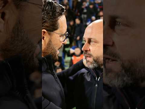 El saludo que todos quieren ver 🤝 #GetafeEspanyol #RCDE #ManoloGonzález #JoséBordalás