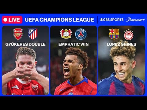 UEFA Champions League 24/7 ⭐ | MD3: Arsenal, PSG & MORE | Wednesday 1/7 | CBS Sports Golazo