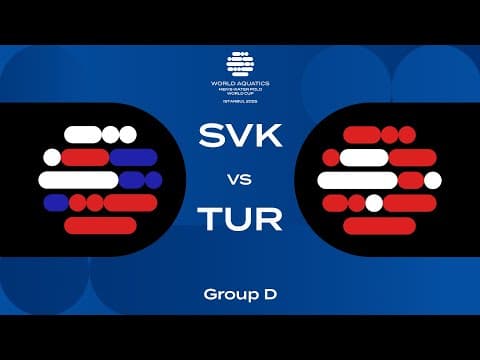 Slovakia vs Türkiye | Group D | Men's Water Polo World Cup 2025 | Division 2 | Istanbul