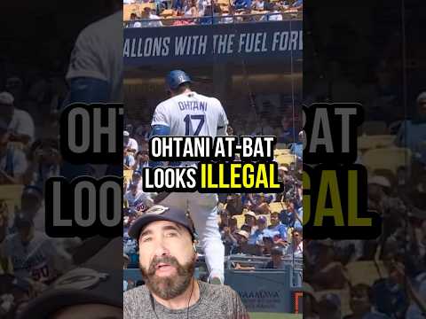This Shohei Ohtani at-bat looks illegal. It isn’t   #mlb #baseball