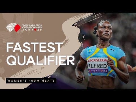 Alfred powers to 10.93 despite easing up in final metres | World Athletics Championships 25