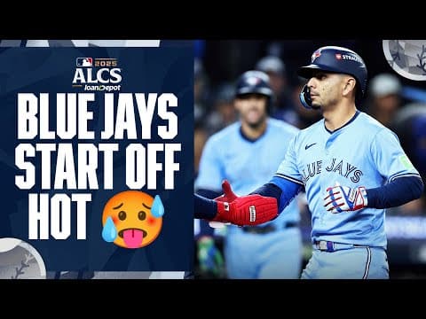 Blue Jays offense comes out firing with three-run 3rd inning in Game 4 of the ALCS 🤯