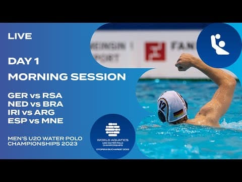 Day 1 | Morning Session | World Aquatics Men’s U20 Water Polo Championships 2023