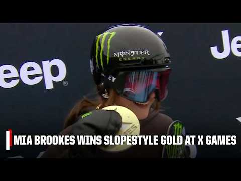 Mia Brookes takes home gold in the Women's Snowboard Slopestyle at X Games 🥇 | 2026 X Games