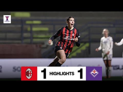 Arrigoni trova il gol del pari nell'andata dei Quarti | AC Milan 1-1 Fiorentina | Coppa Italia Women