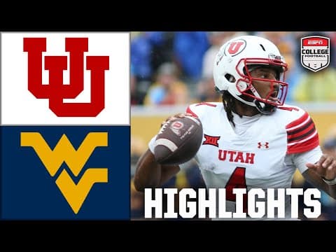Utah Utes vs. West Virginia Mountaineers | Full Game Highlights | ESPN College Football