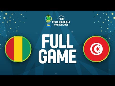LIVE - Guinea v Tunisia | FIBA U16 AfroBasket 2025 | Group Phase