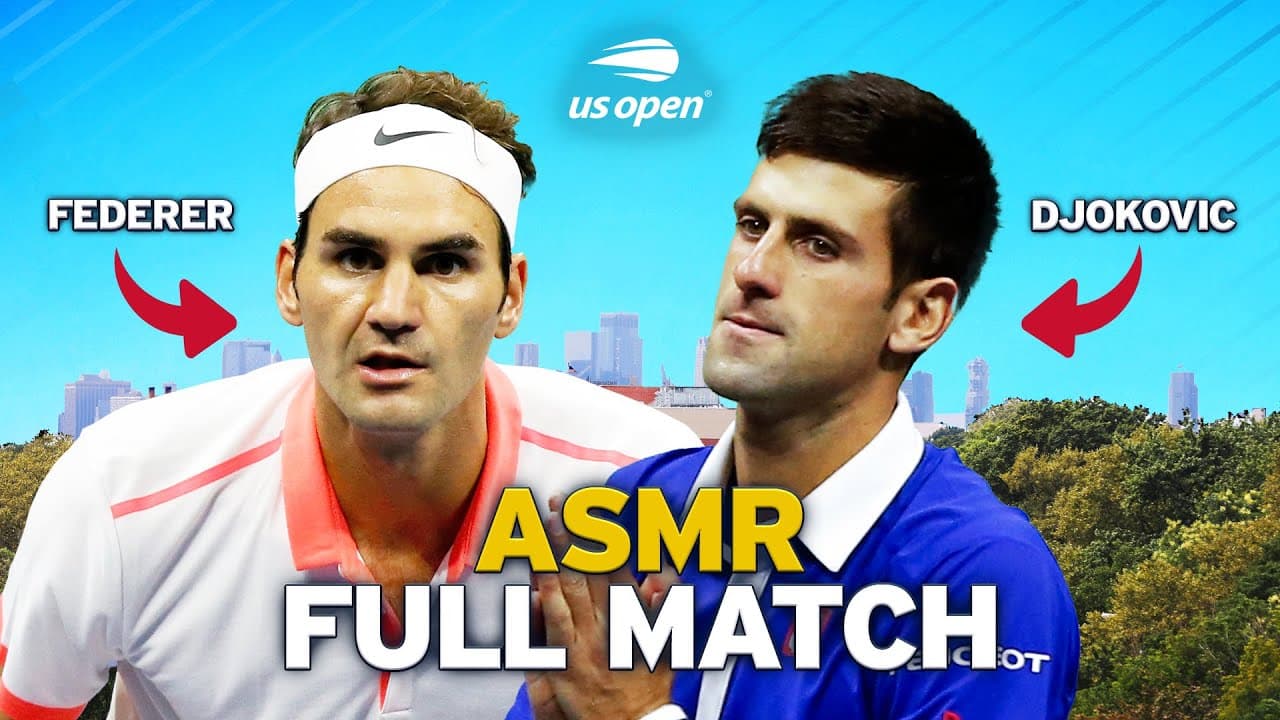 Novak Djokovic vs. Roger Federer Full Match ASMR Edition | 2015 US Open Final