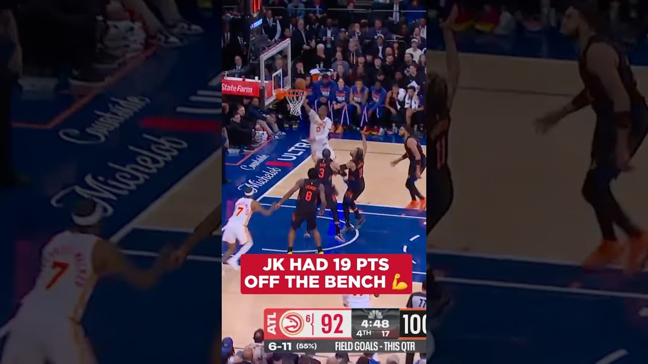 Kuminga was cooking 👨‍🍳 #nba #atlantahawks #playoffs