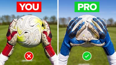 Get SAFE HANDS with these 4 goalkeeper catching techniques!