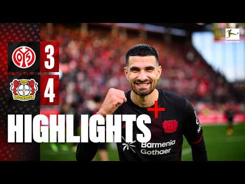 4-3 victory – All Bayer 04 goals at Mainz 05 | Grimaldo | Terrier | Kofane | AI commentator