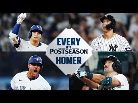 EVERY HOME RUN from the 2025 Postseason! 💥 (Ft. Shohei, Vladdy, Judge, Raleigh, Schwarber AND MORE!)