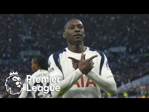 Randal Kolo Muani fires Spurs level with Arsenal | Premier League | NBC Sports
