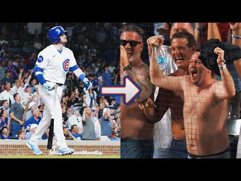 Anthony Rizzo goes TARPS OFF for Ian Happ's 446-foot home run! 🚫👕 | MLB Highlights