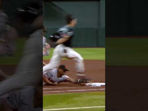 Rafael Devers goes FULL EXTENSION to get Corbin Carroll