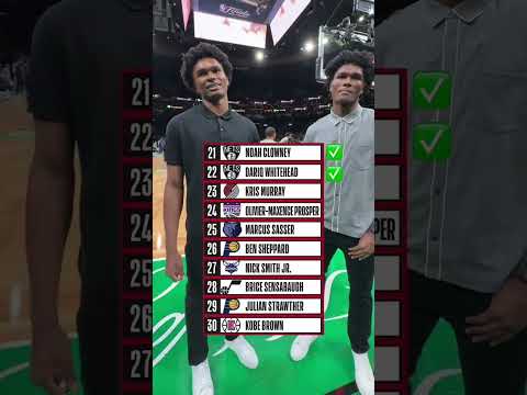 Amen and Ausar Thompson see if they can name their 2023 NBA Draft class first round in order 👀