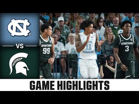 Michigan State vs. North Carolina Game Highlights | 2025-26 ACC Men's Basketball