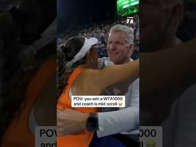 Jess was like 🤷‍♀️😂 #wta #tennis