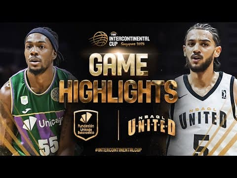 Unicaja vs NBA G League United | Basketball Highlights | FIBA Intercontinental Cup Singapore 2025