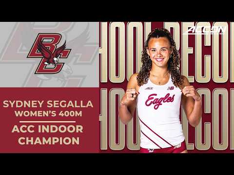 Boston College's Sydney Segalla wins the ACC Women's Indoor 400M | 2026 ACC Indoor Championship