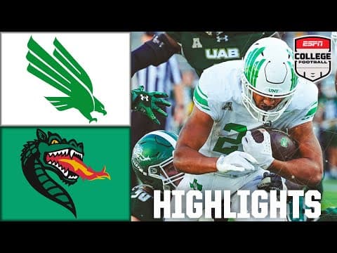 North Texas Mean Green vs. UAB Blazers | Full Game Highlights | ESPN College Football