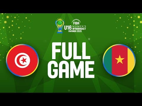 LIVE - Tunisia v Cameroon | FIBA U16 Women's AfroBasket 2025 | Quarter-Finals