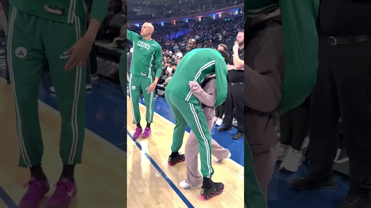 Watching JT & Deuce grow up together 🥹 #celtics #nba #shorts #fathersday