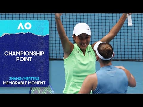 Championship Point | Zhang & Mertens Win the Women's Doubles Title! | Australian Open 2026 Final