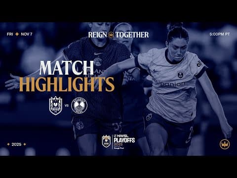 HIGHLIGHTS: Seattle Reign FC at Orlando Pride | November 7, 2025
