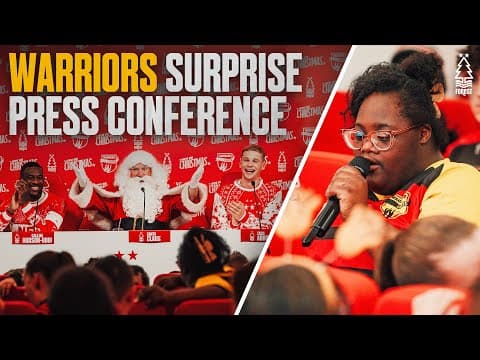 Warriors United Press Conference | Special Q&A with Santa, Abbott & Hudson-Odoi 🎅❤️