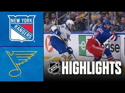 Rangers vs. Blues | NHL Highlights | December 18, 2025