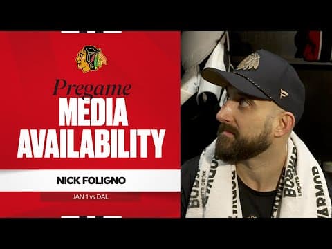 "They're gaining valuable lessons." | Nick Foligno Pregame 1.1.26
