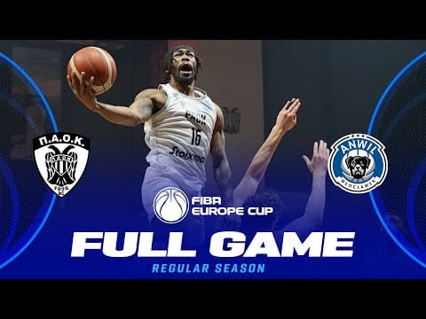 LIVE - PAOK BC v Anwil Wloclawek | FIBA Europe Cup 2025-26 | Regular Season